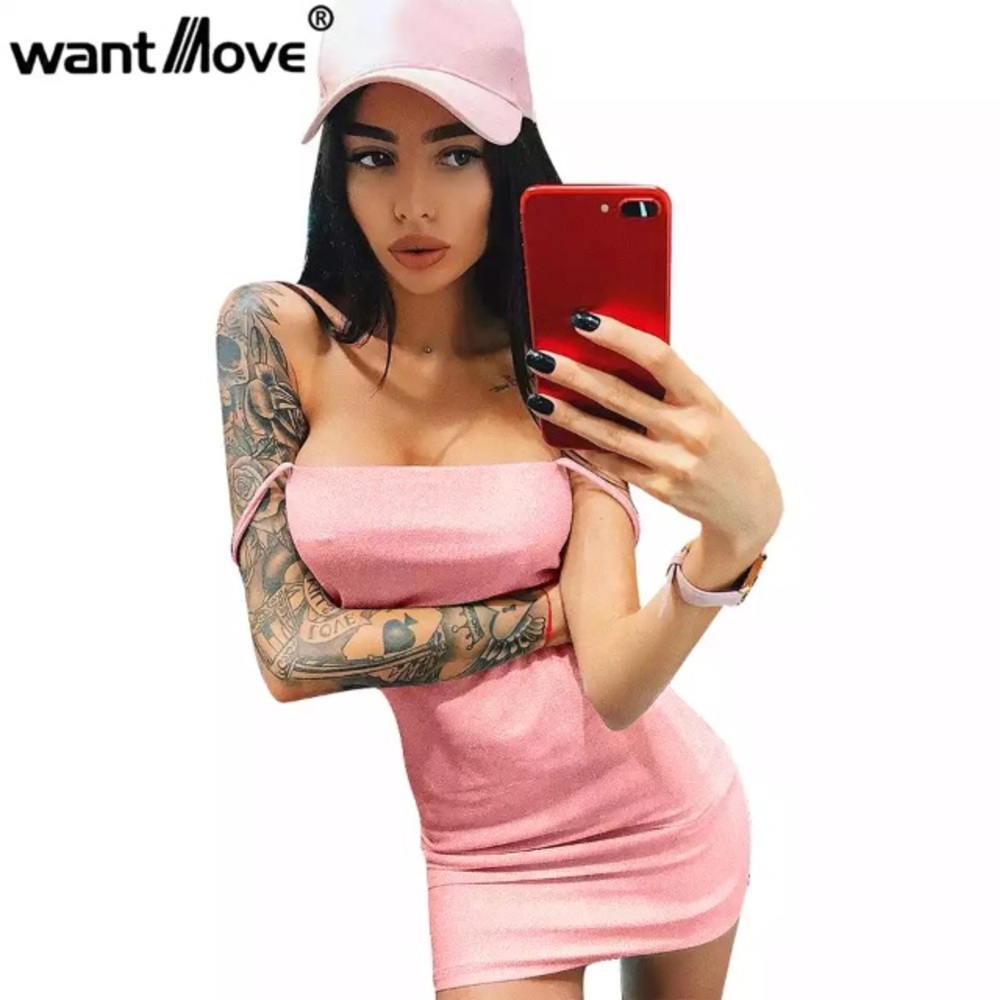 Wantmove dress fashion mini dress women strapless